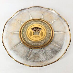 Vintage Culver, Ltd 22k Gold Festival Pattern 11 1/2 Inch Platter